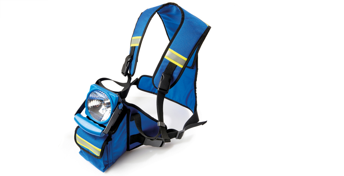 Gurtsystem, dass ähnlich getragen wird, wie ein Rucksack