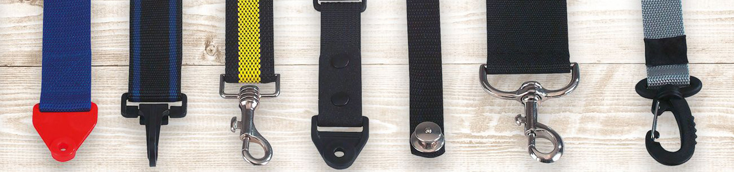 Verschiedene Gurtsysteme Verschiedene Gurte mit unterschiedlichen Verschlüssen