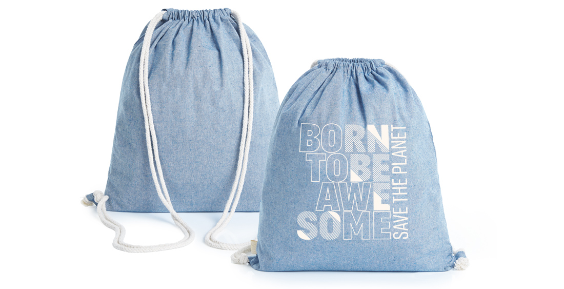 Turnbeutel bedrucken präsentiert mit dem ZUGBEUTEL PLANET