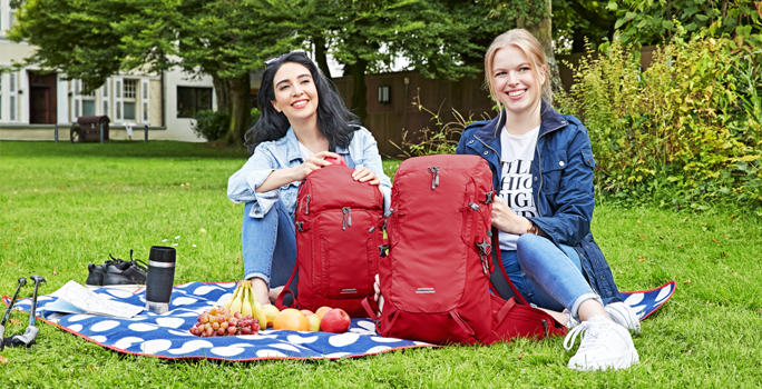 Picknick mit Outdoortaschen vom Rucksack Spezialist