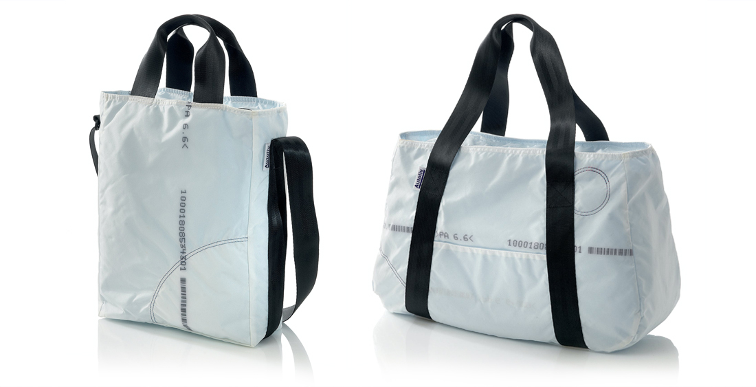 Taschen anfertigen lassen mit Auswahl  von Material, Form und Farbe am Beispiel von einem Airbag
