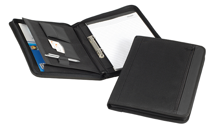 gefüllte Schreibmappe