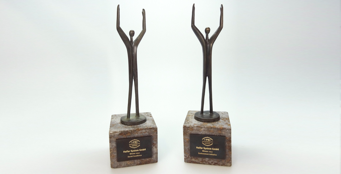 Halfar ist mehrfacher Gewinner bei den PSI Sustainability Awards
