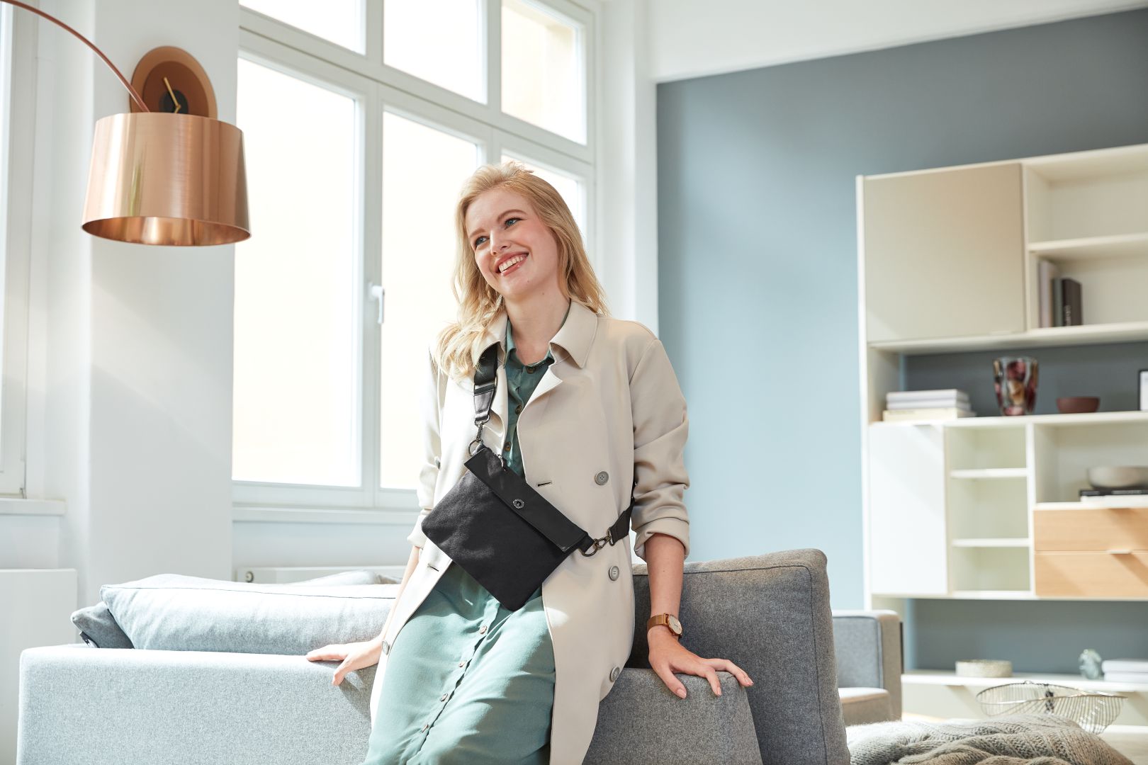 Shopper mit Reißverschluss von Halfar