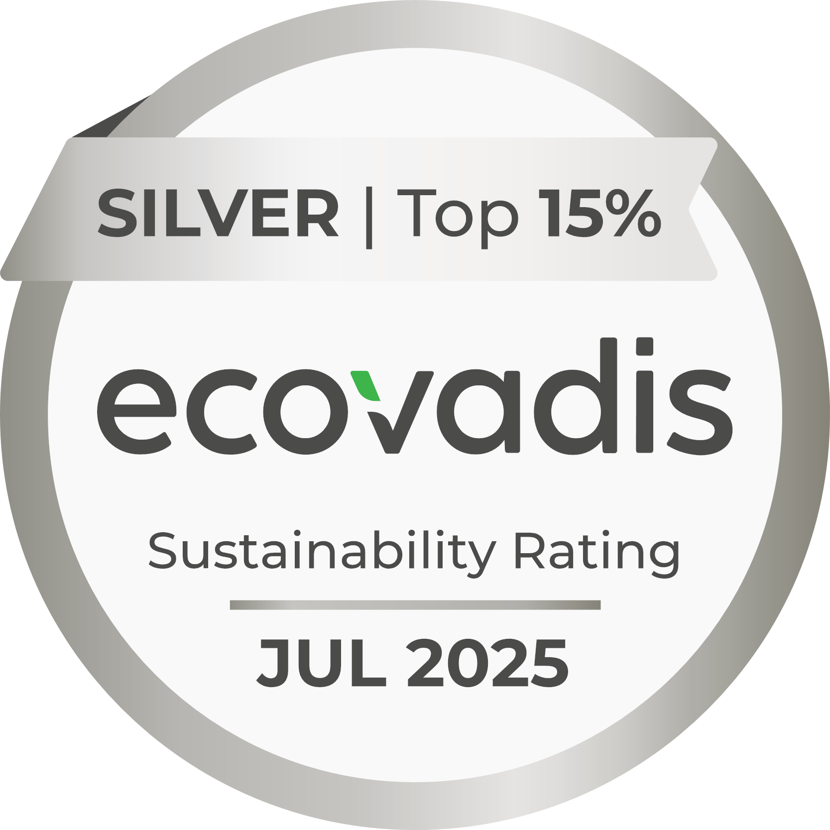EcoVadis Silber Auszeichnung Halfar wurde mit EcoVadis Silber ausgezeichnet und gehört zu dem Top 15% der Branche