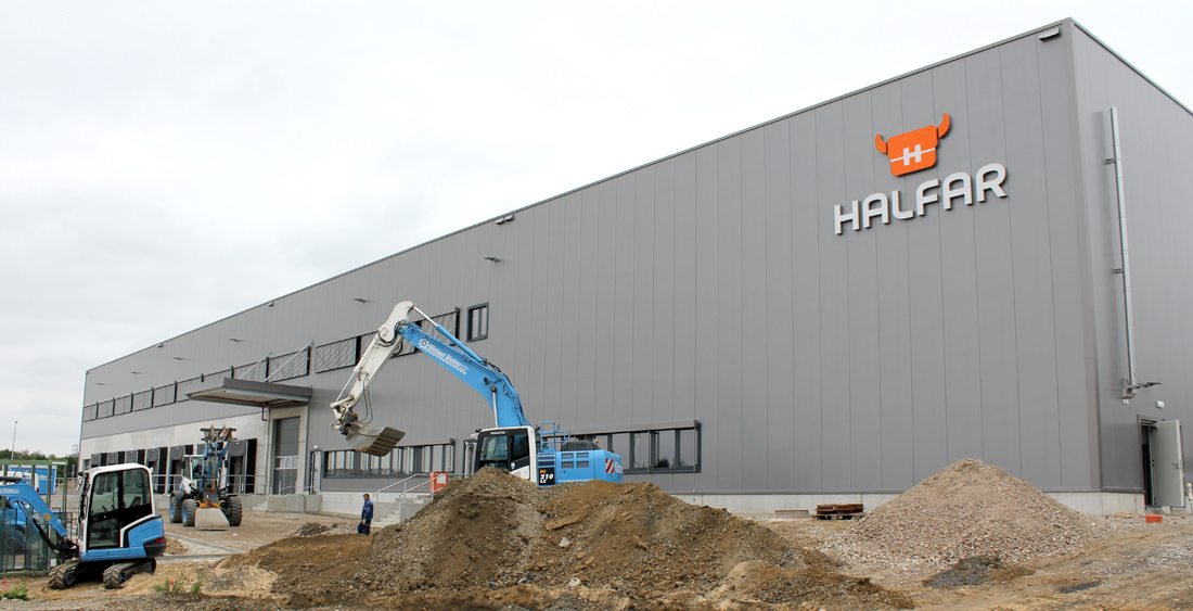 Der Bau des Halfar Logistikzentrums in Altenhagen