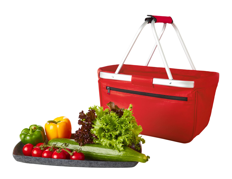 Inlay BASKET mit Beispielrequisite: Obst & Gemüse