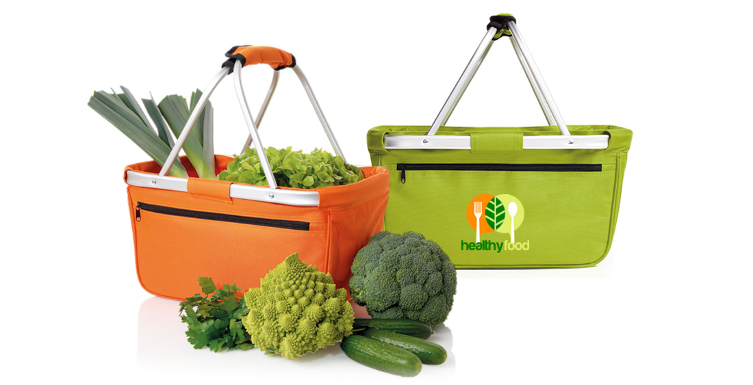 Tragetaschen bedrucken präsentiert als KÜHLSHOPPER BASKET