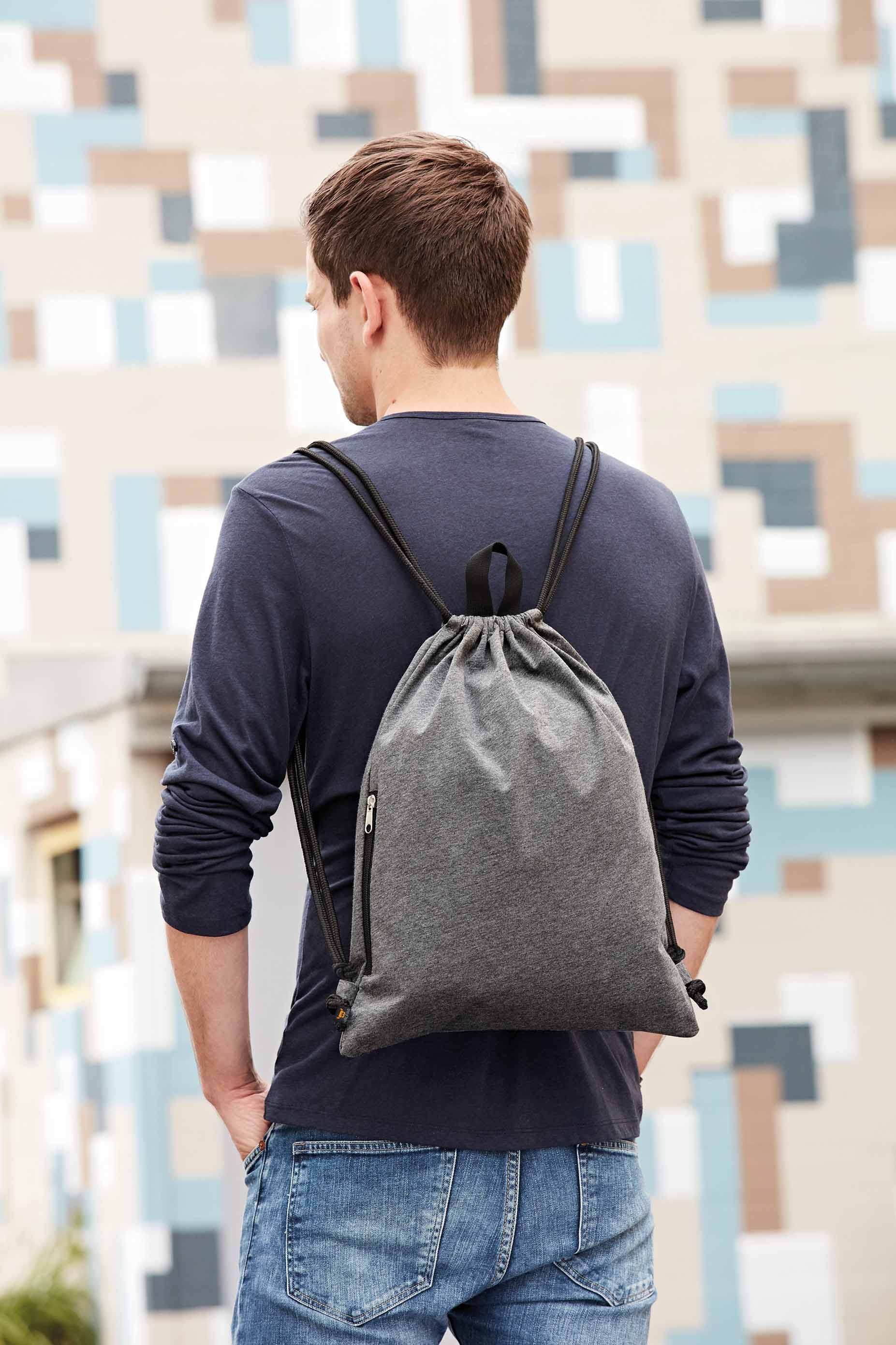 Zugbeutel JERSEY draußen präsentiert